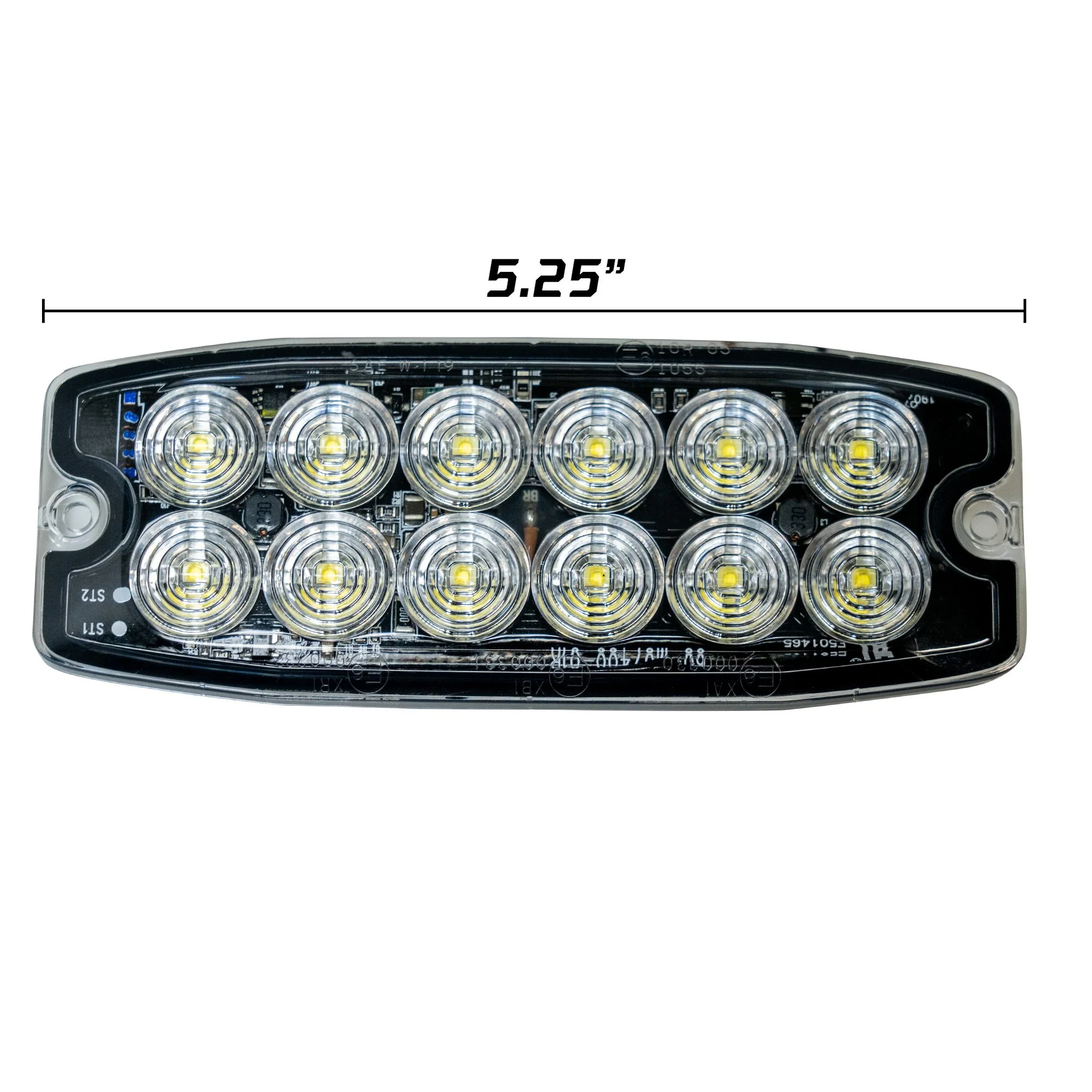 Universal 12-LED 30 Function 5.25" Ultra-Thin 0.25" Emergency Flashing Strobe Light - Multiple Colors - Image 3