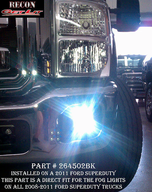 1800 Lumen Driving Light Kit 12W 6500K 4 LEDs Chrome Square Housing Clear - Image 3