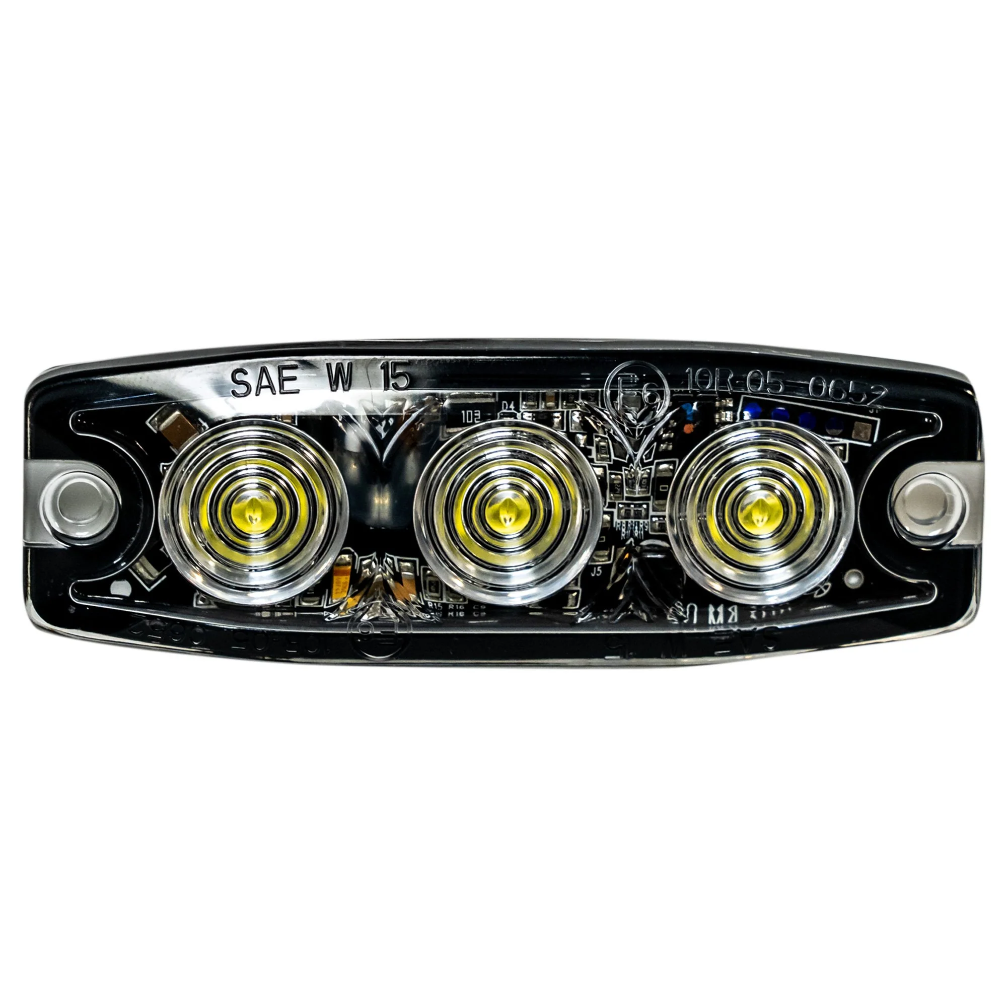 Universal 3-LED 12 Function 3.5" Ultra-Thin 0.25" Emergency Flashing Strobe Light - Multiple Colors - Image 3