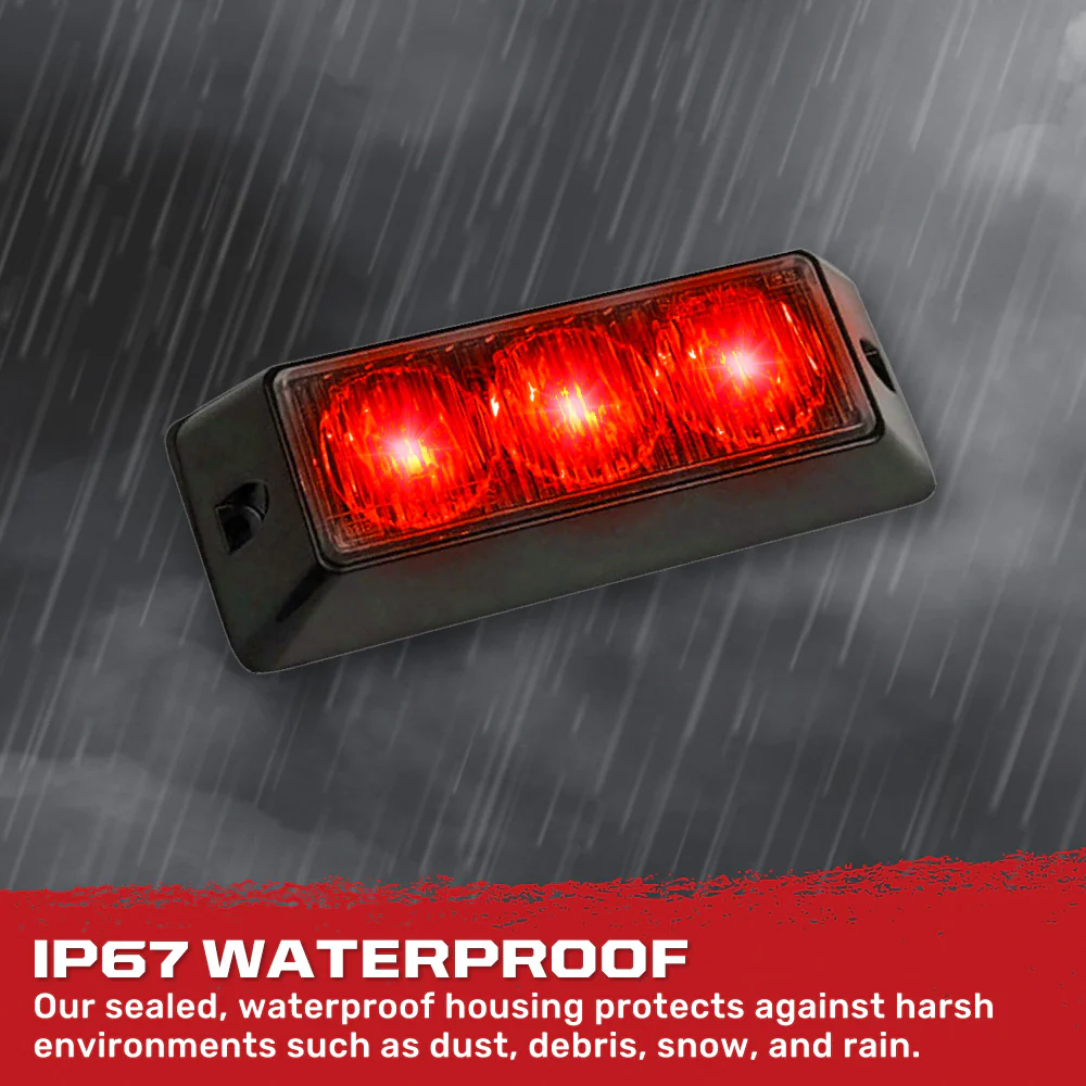 Universal 3-Watt 12 Function 3 LED Emergency Flashing Strobe Light - Multiple Colors - Image 13