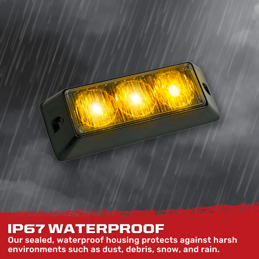 Universal 3-Watt 12 Function 3 LED Emergency Flashing Strobe Light - Multiple Colors - Image 5