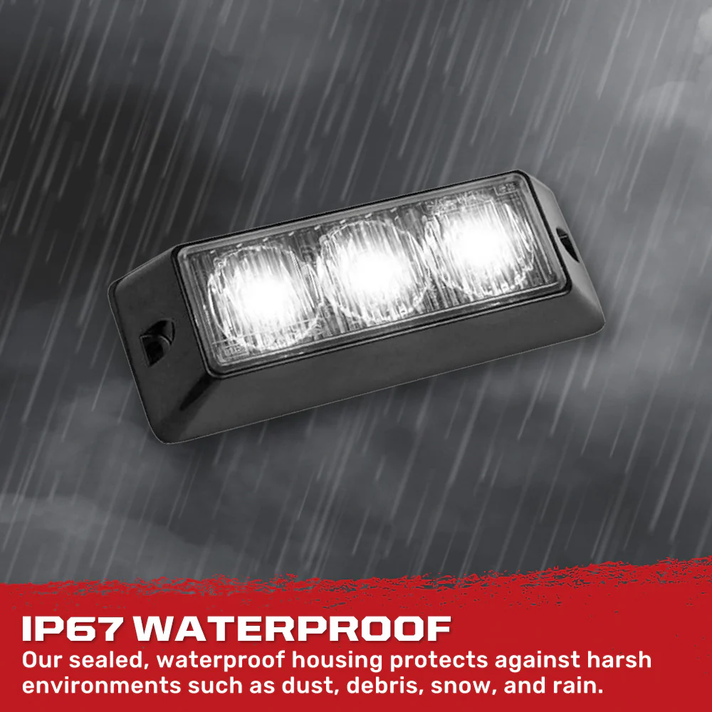 Universal 3-Watt 12 Function 3 LED Emergency Flashing Strobe Light - Multiple Colors - Image 7