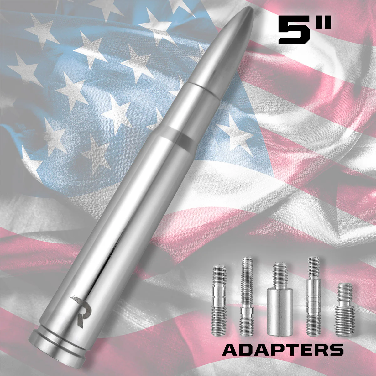 .50 Cal Bullet Antenna (Fits OEM Factory Threaded Antenna) Multiple Colors - Image 15