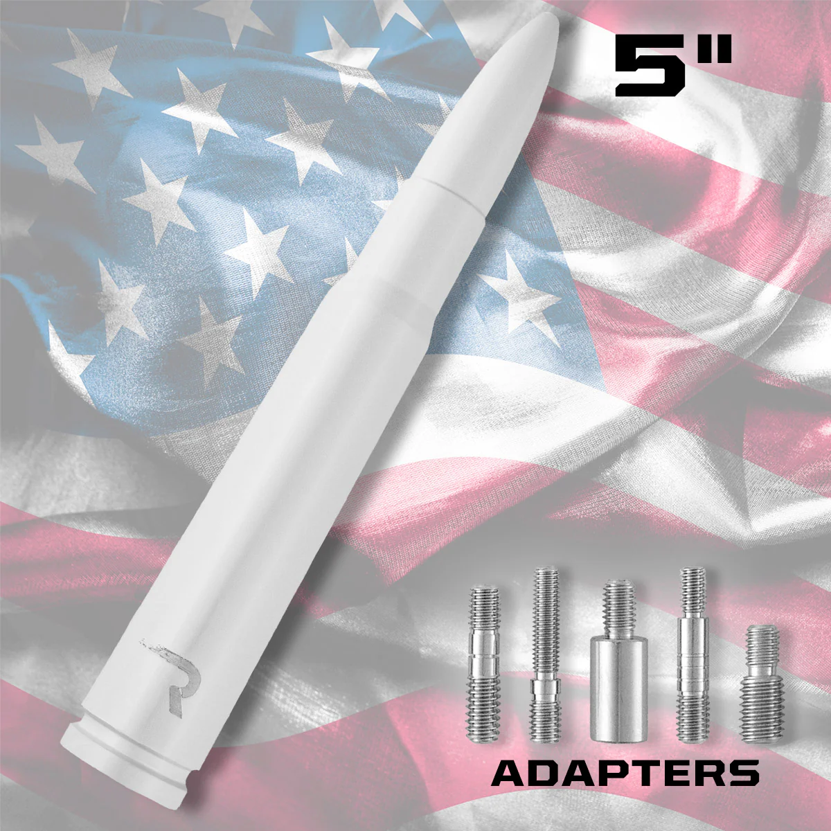 .50 Cal Bullet Antenna (Fits OEM Factory Threaded Antenna) Multiple Colors - Image 25