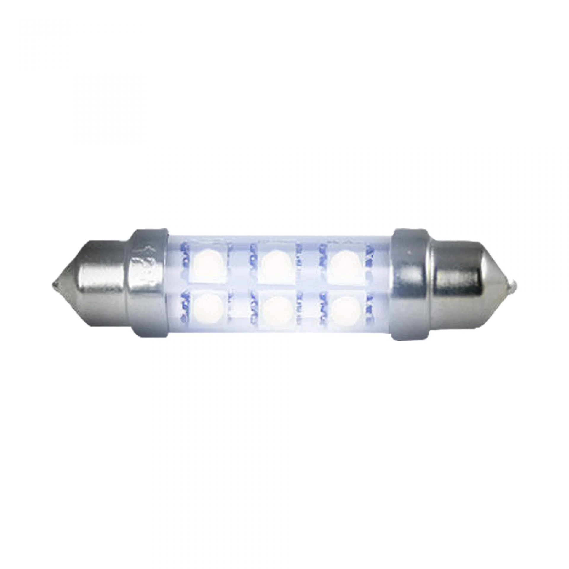 578/364 10mm x 42mm Festoon Style High-Power 1-Watt 6 LED Bulb White