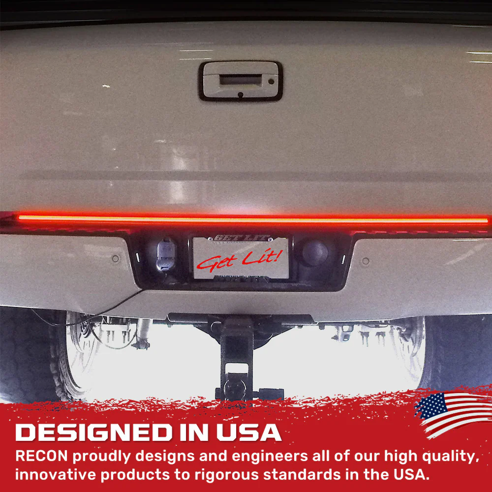 "Dual Row" Tailgate Bar High Power LED Scanning Amber Signals, Brake & Reverse Lights - Multiple Sizes - Image 16