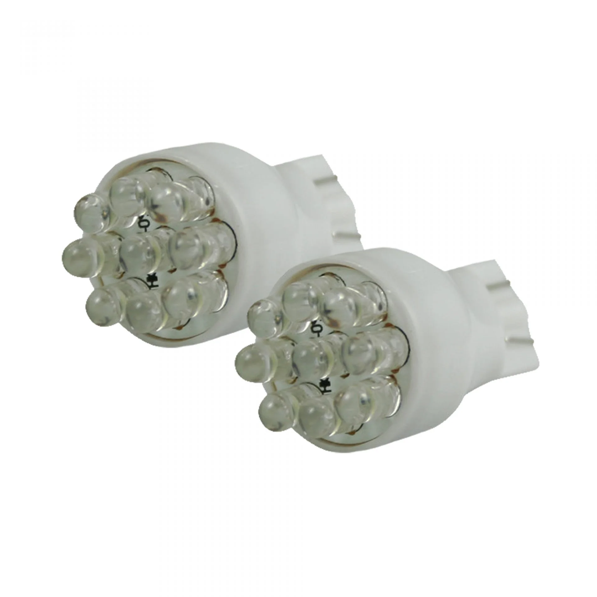 921 T-15 Wedge Style Unidirectional 9 LED Bulbs in Amber