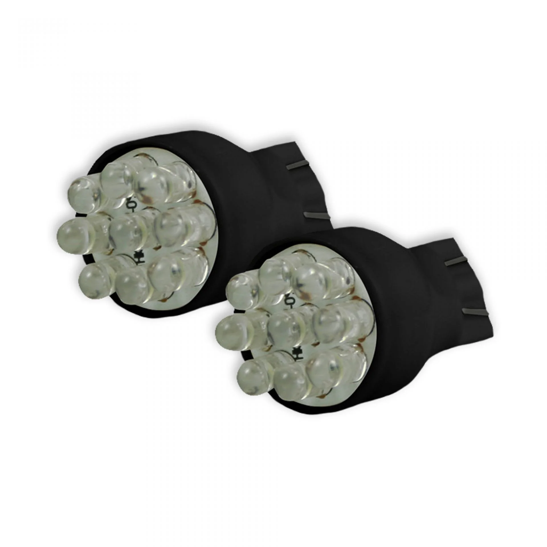 921 T-15 Wedge Style Unidirectional 9 LED Bulbs in Red - Image 2
