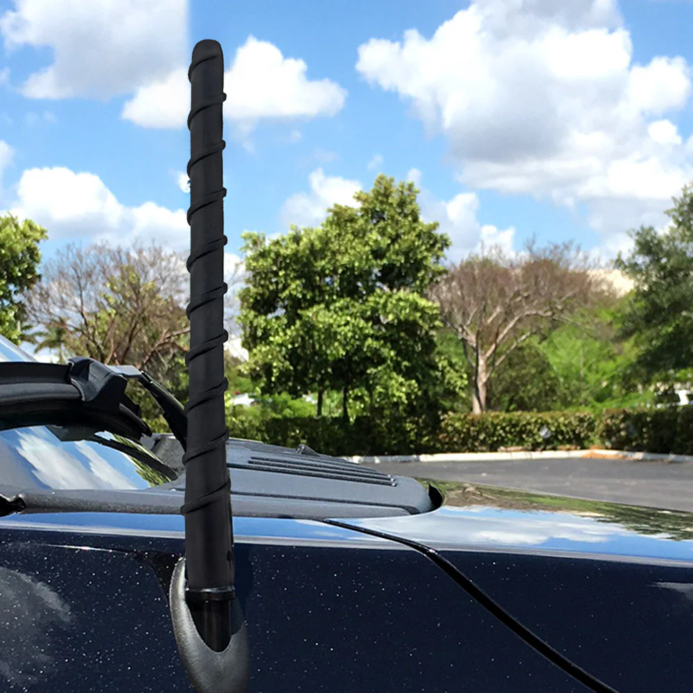 Aluminum 7" Long Range Antenna (Fits OEM Factory Threaded Antenna) in Black - Image 4