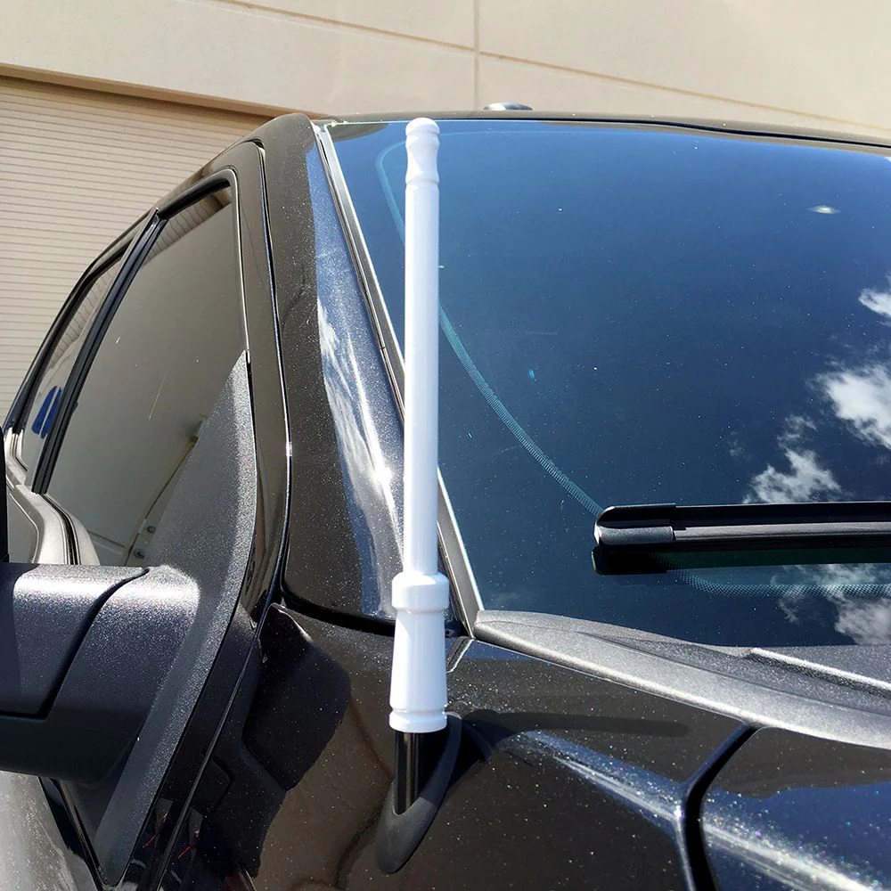 Aluminum 8" Antenna (Fits OEM Factory Threaded Antenna) Garnet & Gold - Image 3