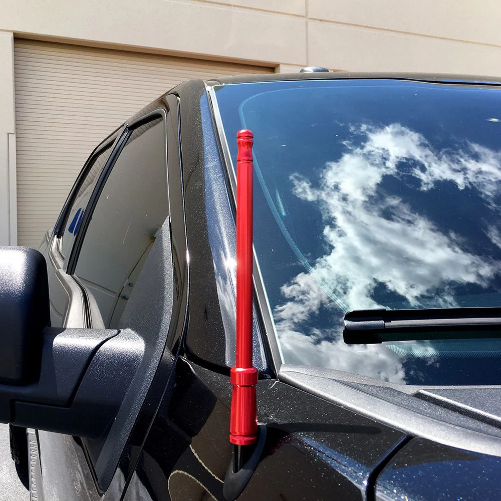 Aluminum 8" Antenna (Fits OEM Factory Threaded Antenna) Garnet & Gold - Image 5