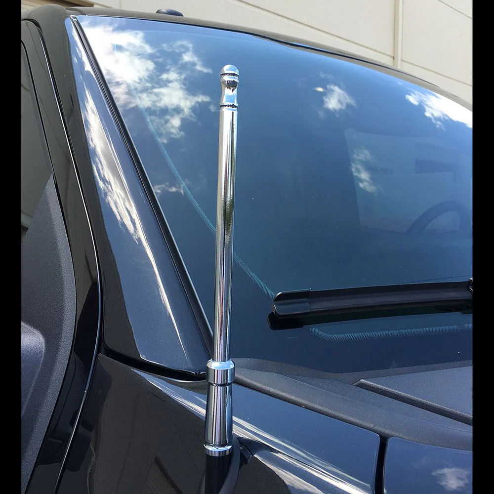 Aluminum 8" Antenna (Fits OEM Factory Threaded Antenna) Garnet & Gold - Image 7