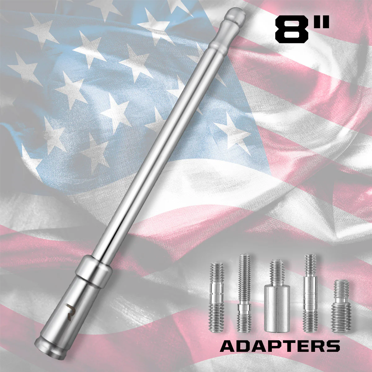 Aluminum 8" Antenna Mast (Fits OEM Factory Threaded Antenna) Multiple Colors - Image 12