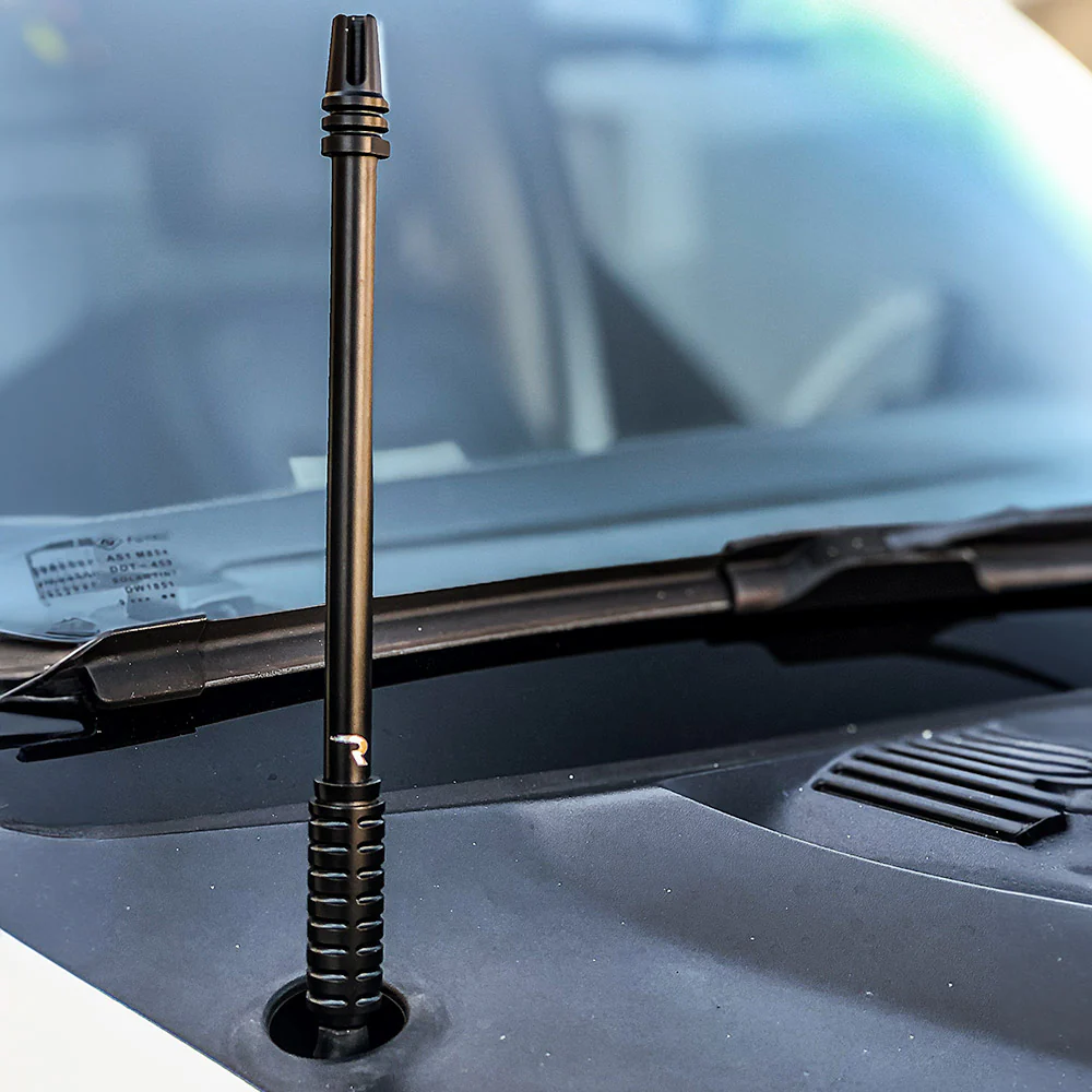 AR-15 Rifle Barrel 10" Aluminum Truck Antenna with 3-Pronged Threaded Flash Hider Barrel Tip (Antenna Fits OEM Factory Threaded Antenna Base) Multiple Colors - Image 6