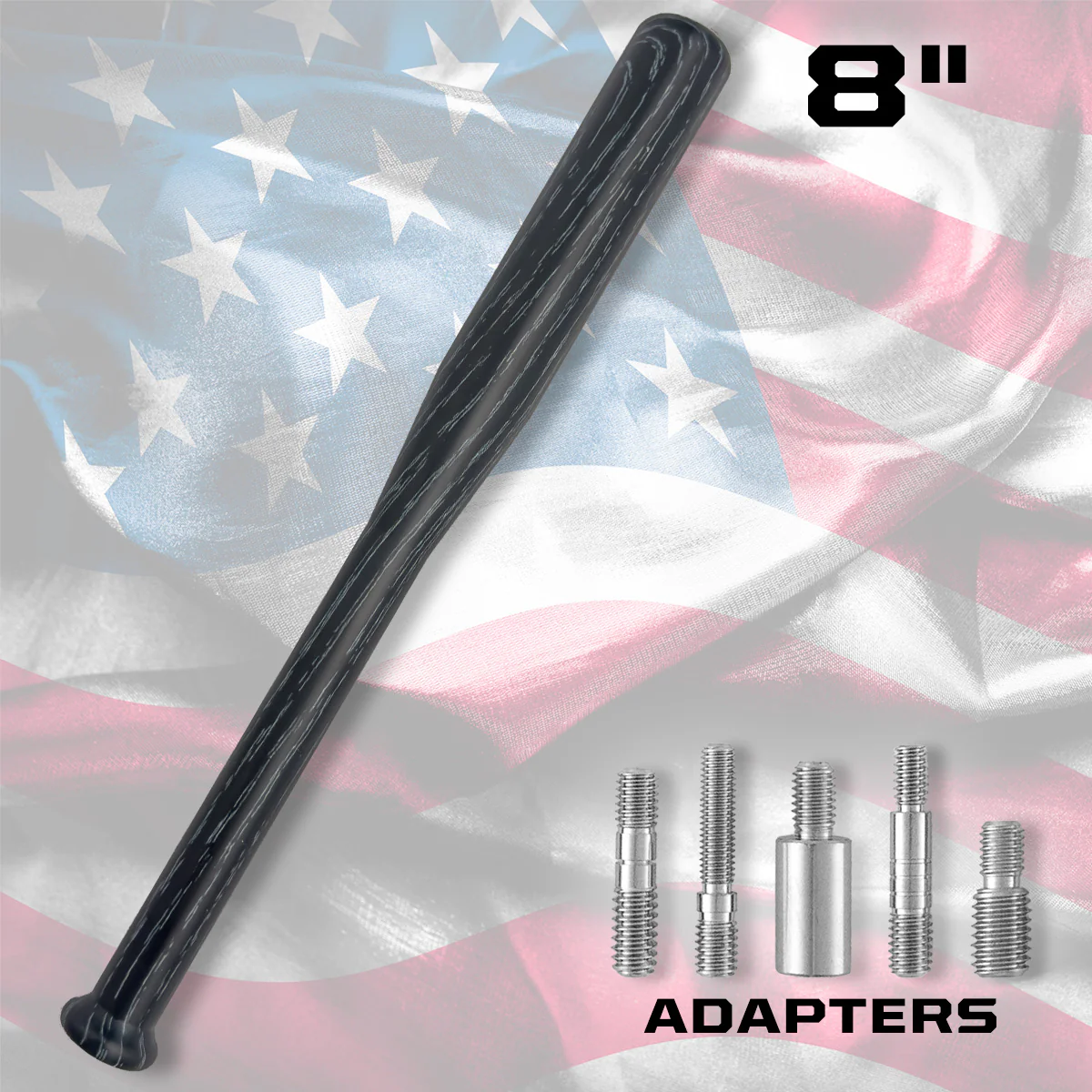 Baseball Bat Aluminum 8" Antenna (Fits OEM Factory Threaded Antenna) Multiple Colors - Image 7