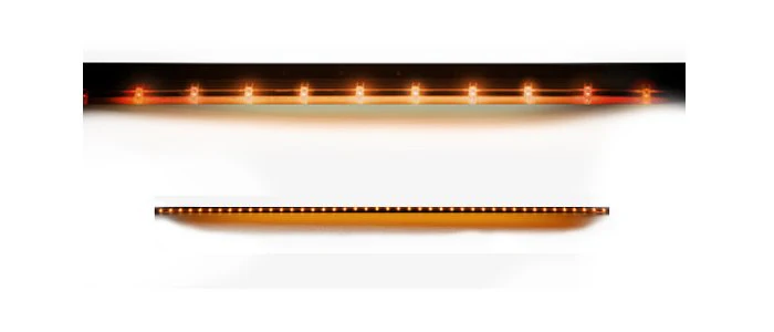 "Big Rig Ice" Side Mounted High Power LED Light Bar Kit Amber Running Lights & Turn Signals w/ White Courtesy Lights - Multiple Sizes - Image 4
