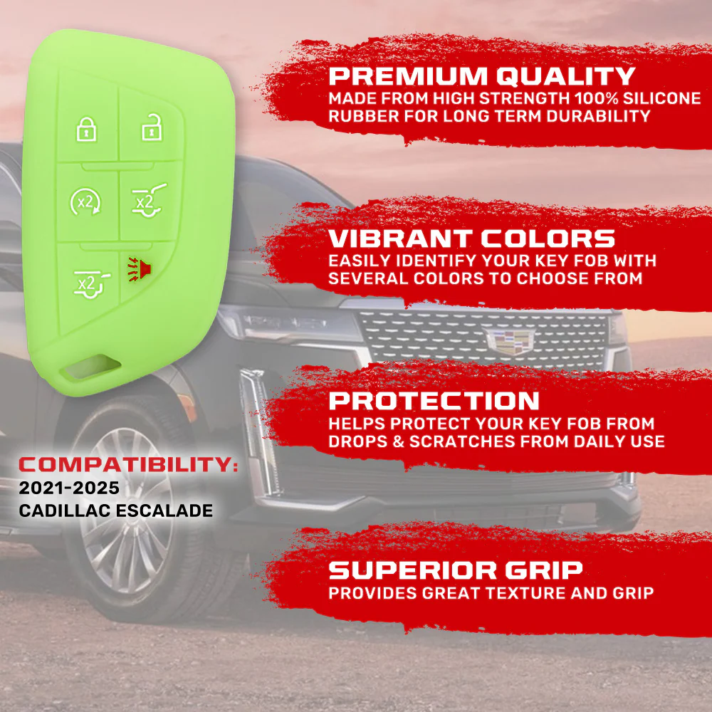 Cadillac 21-25 Escalade 100% Silicone Rubber Key Fob Cover Premium Quality - Multiple Colors - Image 71