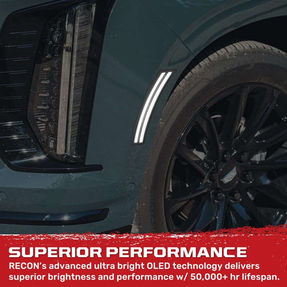 Cadillac 25-26 Escalade/Escalade IQ & GMC Yukon & Chevy Tahoe/Suburban OLED Front Fender Lens Ultra Bright LED Lights - Multiple Options - Image 31