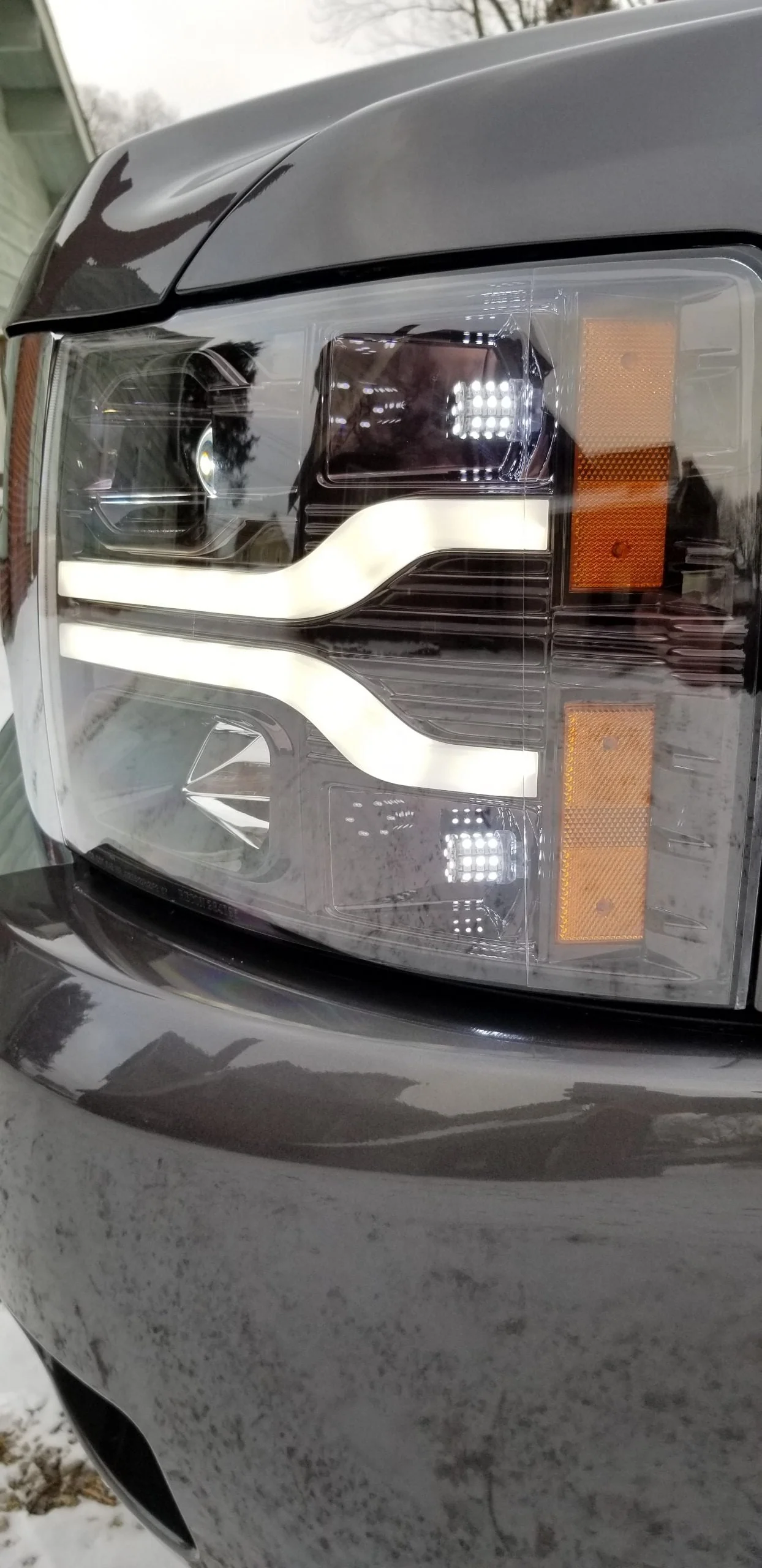 Chevrolet Silverado 07-14 (2nd Gen 3500 Dually) Projector Headlights OLED Halos DRL - Multiple Styles - Image 11