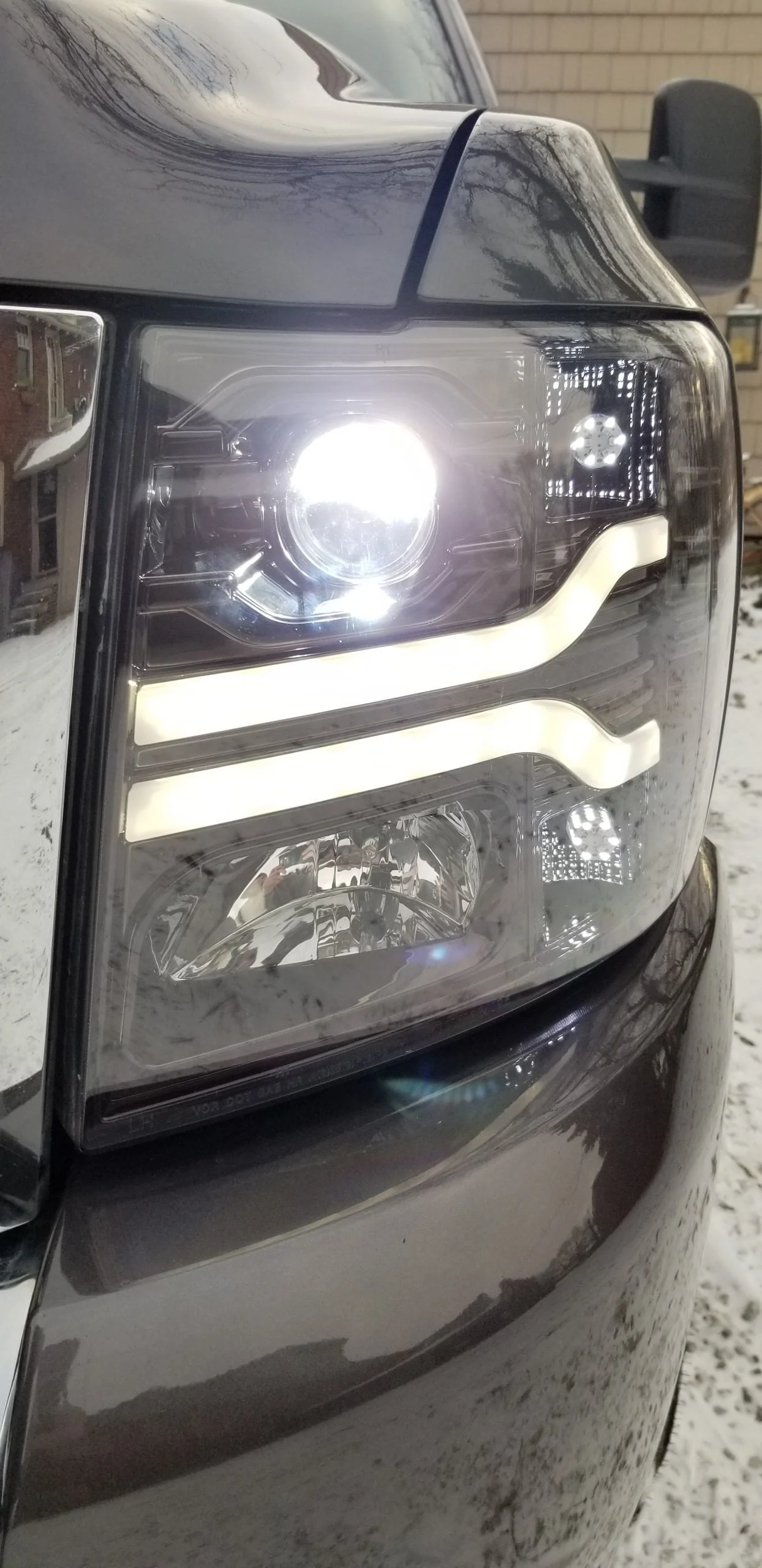 Chevrolet Silverado 07-14 (2nd Gen 3500 Dually) Projector Headlights OLED Halos DRL - Multiple Styles - Image 12