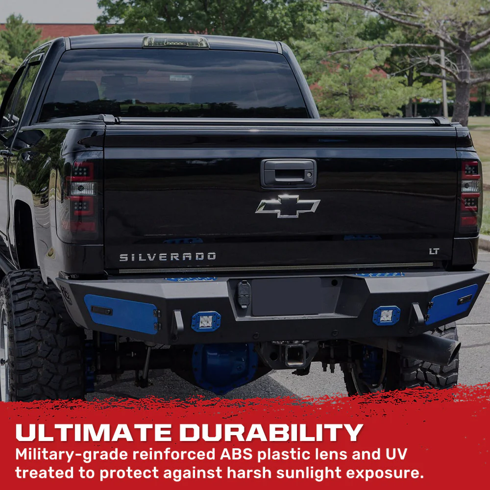 Chevy Silverado 2500/3500 14-19 (Replaces OEM Halogen Only) Tail Lights OLED in Multiple Lens - Image 11