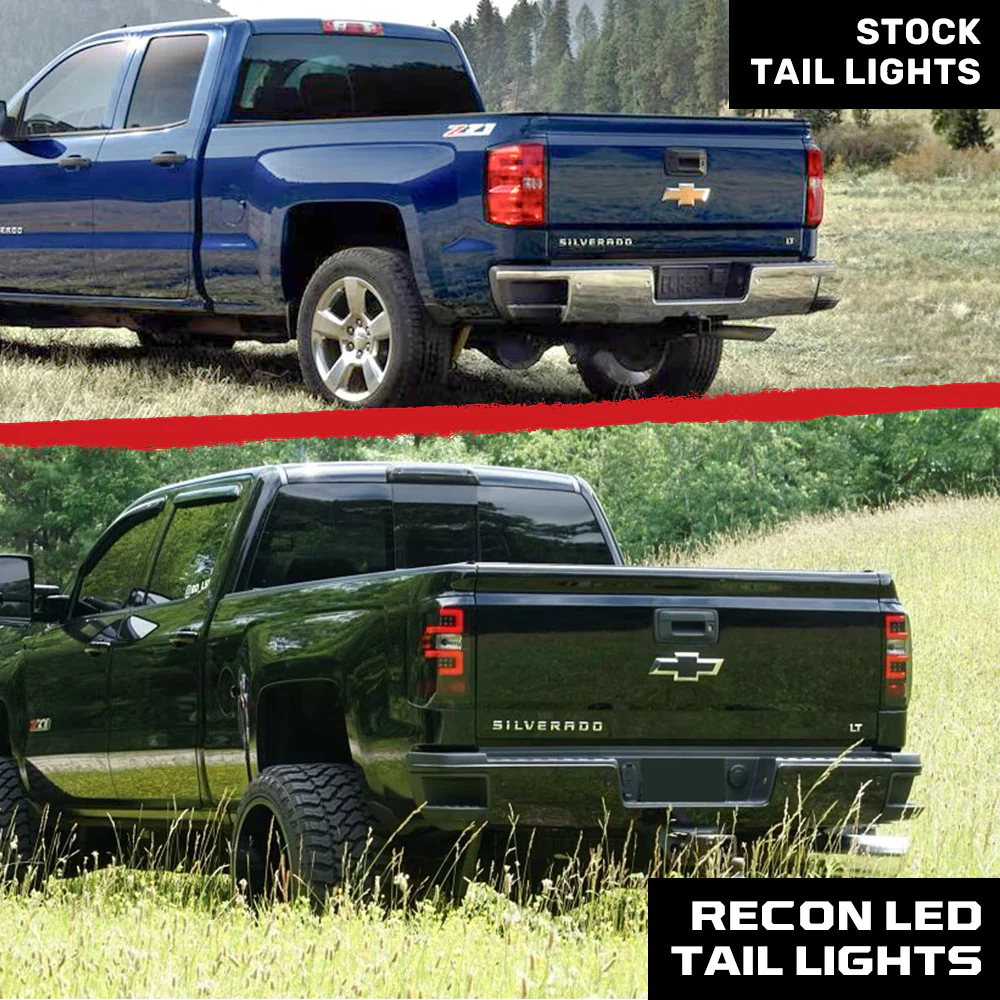 Chevy Silverado 2500/3500 14-19 (Replaces OEM Halogen Only) Tail Lights OLED in Multiple Lens - Image 16
