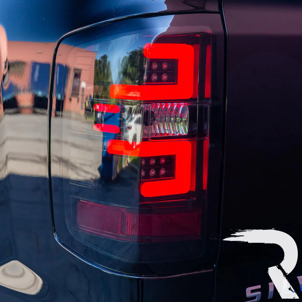 Chevy Silverado 2500/3500 14-19 (Replaces OEM Halogen Only) Tail Lights OLED in Multiple Lens - Image 2