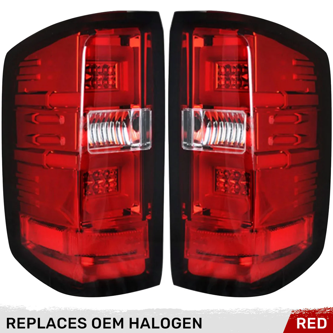 Chevy Silverado 2500/3500 14-19 (Replaces OEM Halogen Only) Tail Lights OLED in Multiple Lens - Image 22
