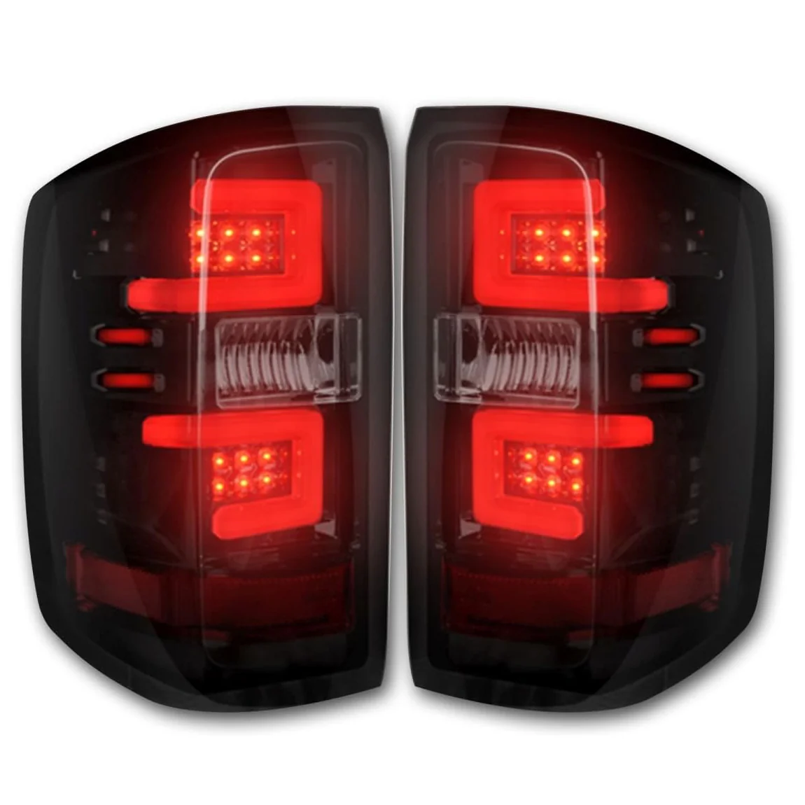 Chevy Silverado 2500/3500 14-19 (Replaces OEM Halogen Only) Tail Lights OLED in Multiple Lens - Image 4
