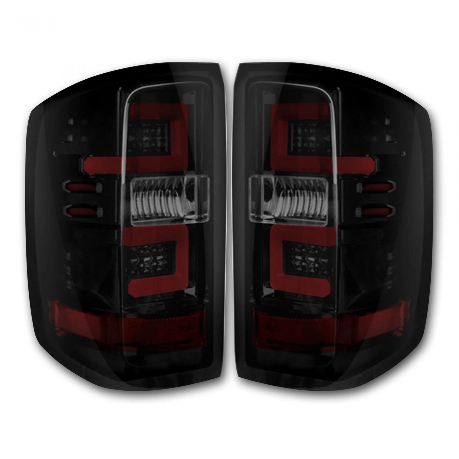Chevy Silverado 2500/3500 16-19 (Fits Single-Wheel Only & Replaces Factory OEM LED Tail Lights Only) OLED Tail Lights in Multiple Lens - Image 3