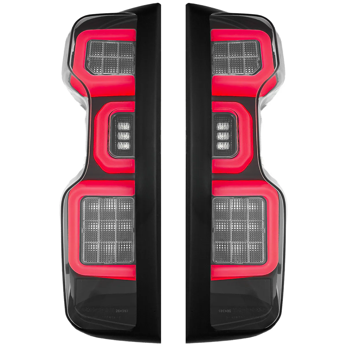 Chevy 19-25 Silverado 1500 Ultra Bright OLED Tail Lights Custom Painted Onyx Black WA8555 (Replaces Factory/OEM Halogen Tail Lights Only) - Custom - Image 4