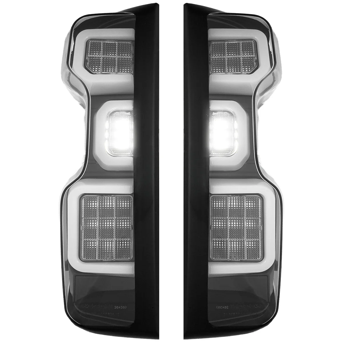 Chevy 19-25 Silverado 1500 Ultra Bright OLED Tail Lights Custom Painted Onyx Black WA8555 (Replaces Factory/OEM Halogen Tail Lights Only) - Custom - Image 5