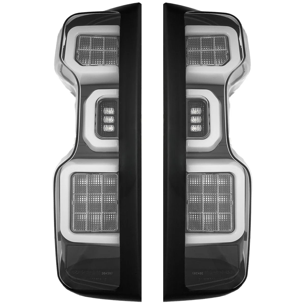 Chevy 19-25 Silverado 1500 Ultra Bright OLED Tail Lights Custom Painted Onyx Black WA8555 (Replaces Factory/OEM Halogen Tail Lights Only) - Custom - Image 6