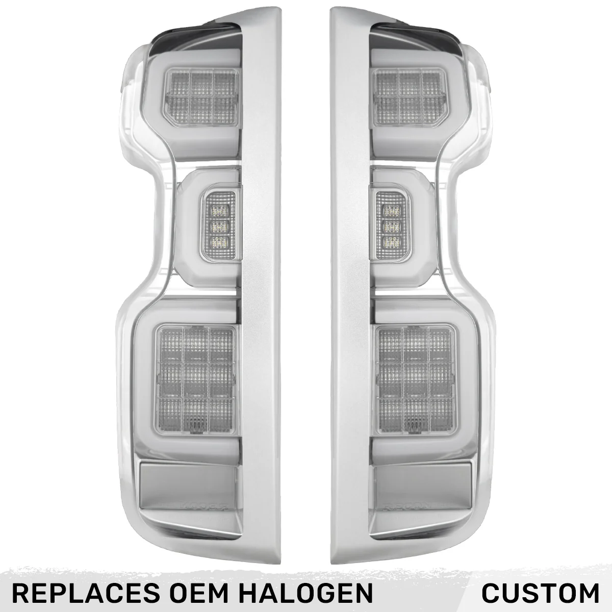 Chevy 19-25 Silverado 1500 Ultra Bright OLED Tail Lights Custom Painted Olympic White WA8624 (Replaces Factory/OEM Halogen Tail Lights Only) - Custom