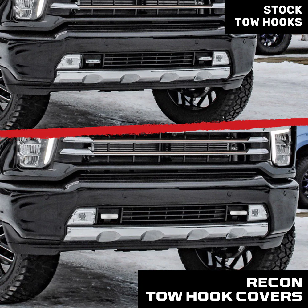 Chevy 20-25 Silverado 1500 Tow Hook Covers 2-Piece Set of Silicone Covers Standard & LED Options - Multiple Colors - Image 52