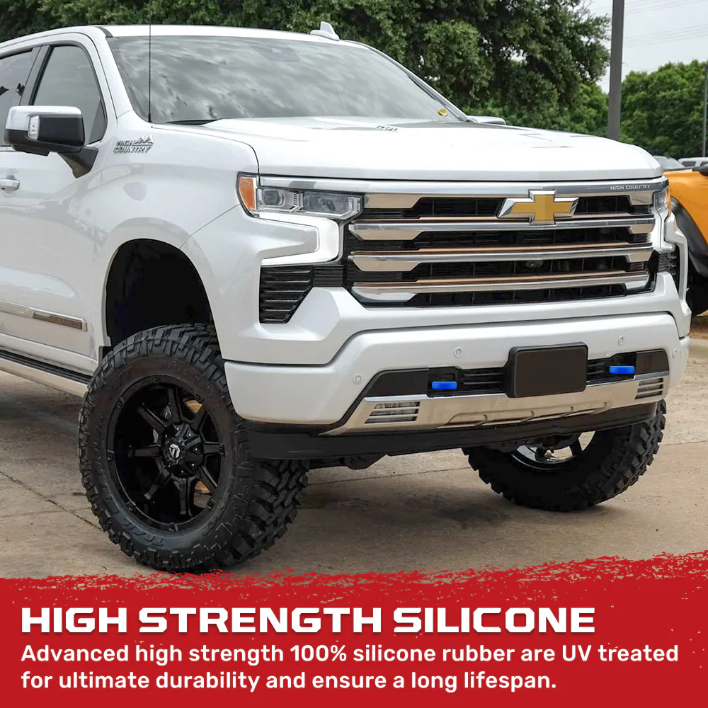 Chevy 20-25 Silverado 1500 Tow Hook Covers 2-Piece Set of Silicone Covers Standard & LED Options - Multiple Colors - Image 59