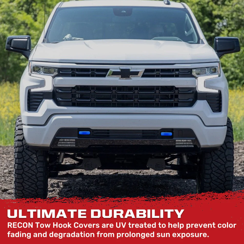 Chevy 20-25 Silverado 1500 Tow Hook Covers 2-Piece Set of Silicone Covers Standard & LED Options - Multiple Colors - Image 60