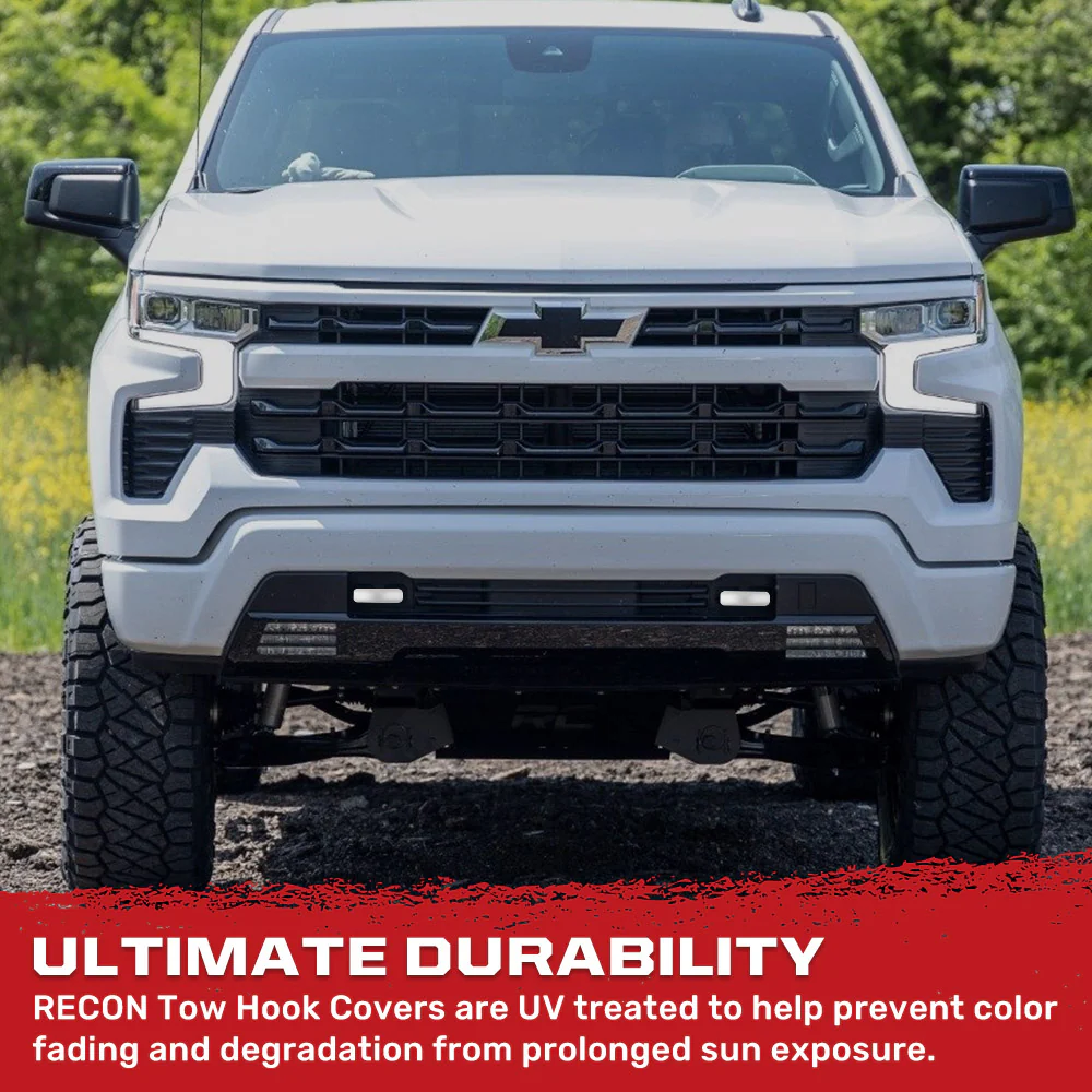Chevy 20-25 Silverado 1500 Tow Hook Covers 2-Piece Set of Silicone Covers Standard & LED Options - Multiple Colors - Image 64
