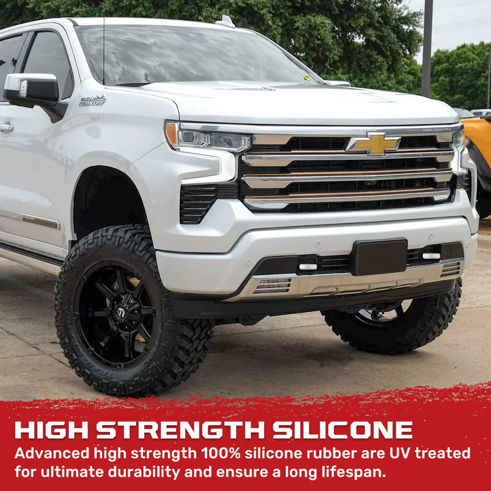 Chevy 20-25 Silverado 1500 Tow Hook Covers 2-Piece Set of Silicone Covers Standard & LED Options - Multiple Colors - Image 65