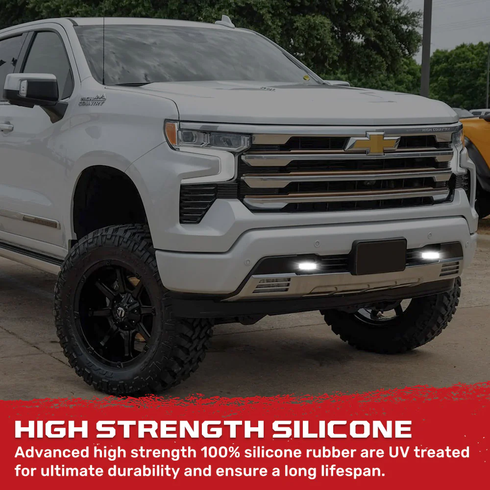 Chevy 20-25 Silverado 1500 Tow Hook Covers 2-Piece Set of Silicone Covers Standard & LED Options - Multiple Colors - Image 76