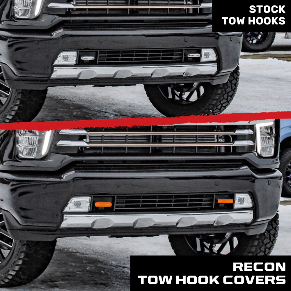 Chevy 20-25 Silverado 1500 Tow Hook Covers 2-Piece Set of Silicone Covers Standard & LED Options - Multiple Colors - Image 85
