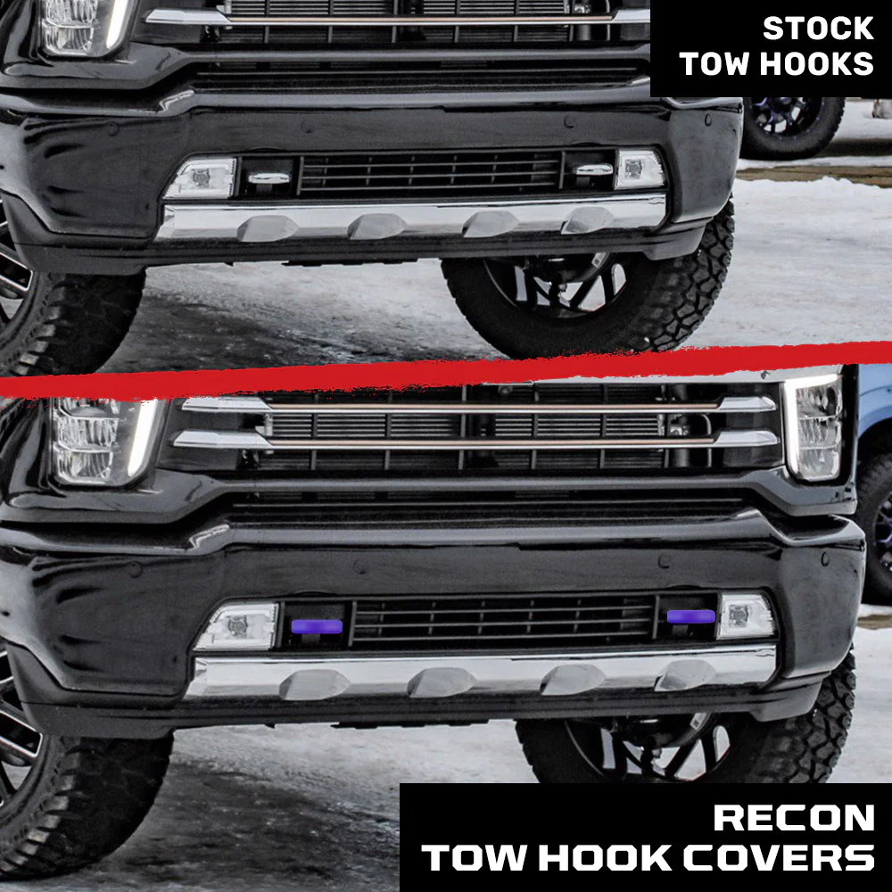Chevy 20-25 Silverado 1500 Tow Hook Covers 2-Piece Set of Silicone Covers Standard & LED Options - Multiple Colors - Image 99
