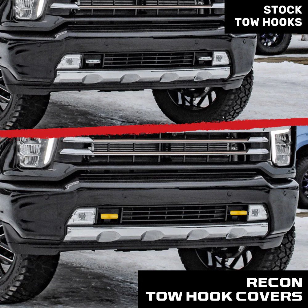 Chevy 20-25 Silverado 2500/3500 Tow Hook Covers 2-Piece Set of Silicone Covers Standard & LED Options - Multiple Colors - Image 42