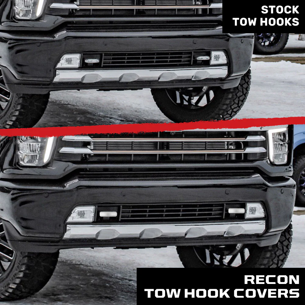 Chevy 20-25 Silverado 2500/3500 Tow Hook Covers 2-Piece Set of Silicone Covers Standard & LED Options - Multiple Colors - Image 70