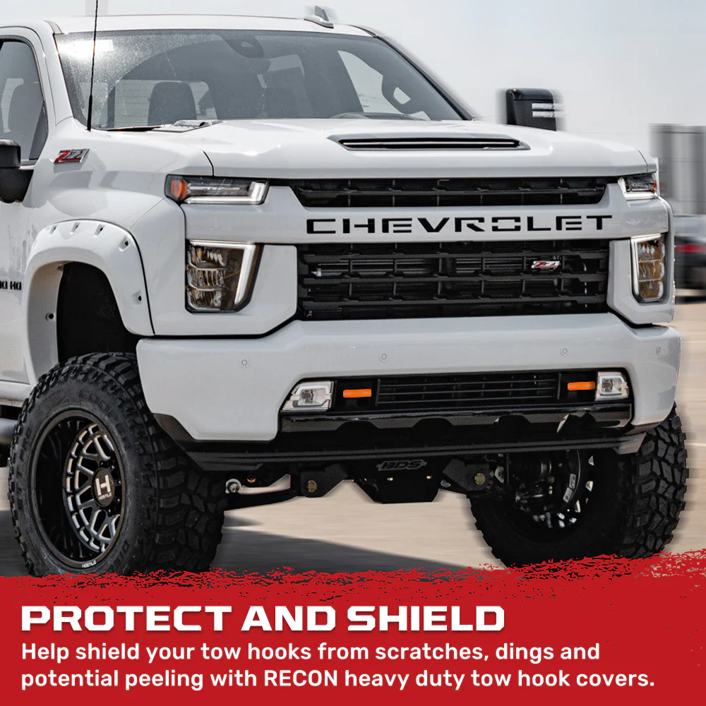 Chevy 20-25 Silverado 2500/3500 Tow Hook Covers 2-Piece Set of Silicone Covers Standard & LED Options - Multiple Colors - Image 85