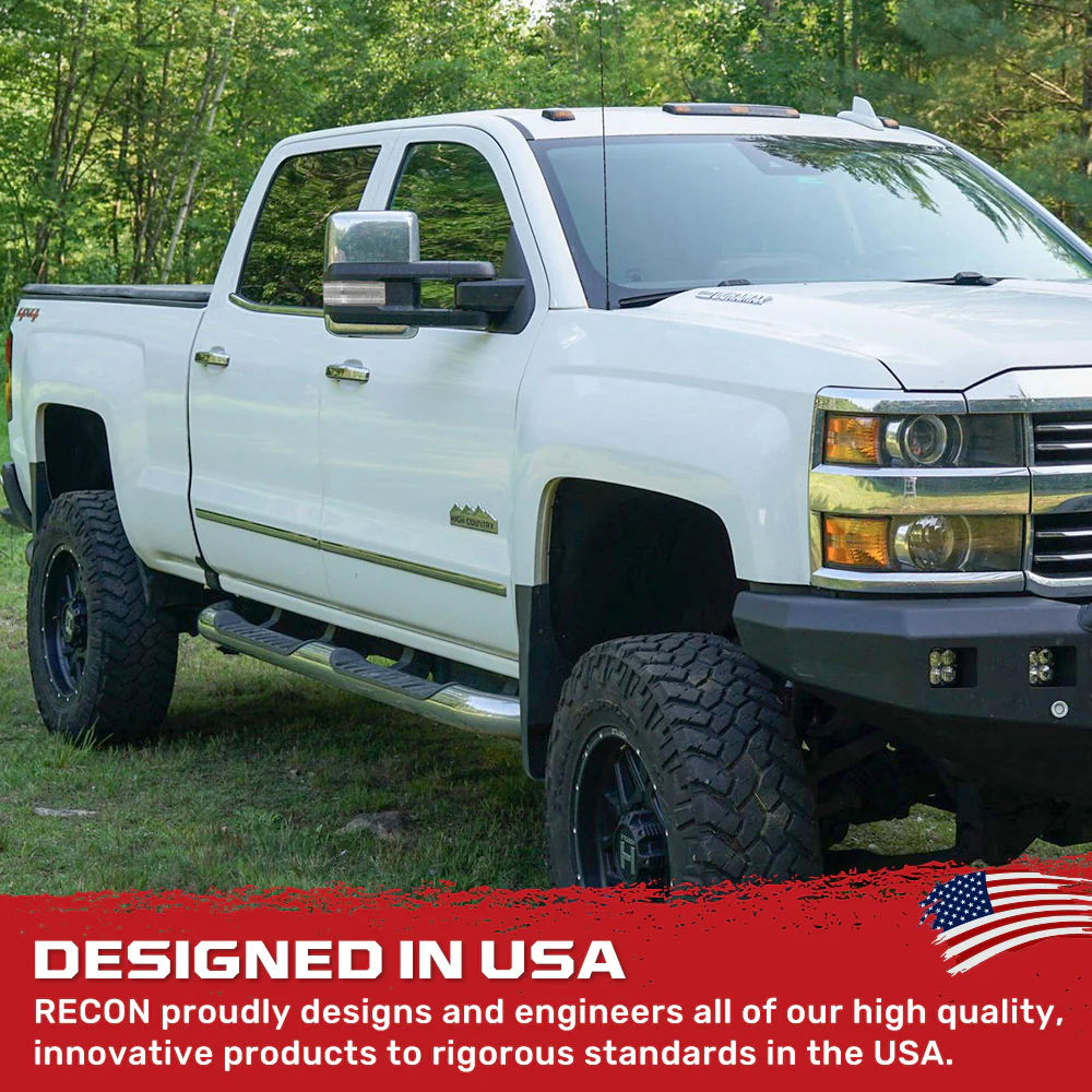 Chevy/GMC 14-19 Silverado & Sierra Side Mirror Lenses Scanning Amber Turn Signals - Multiple Options - Image 17