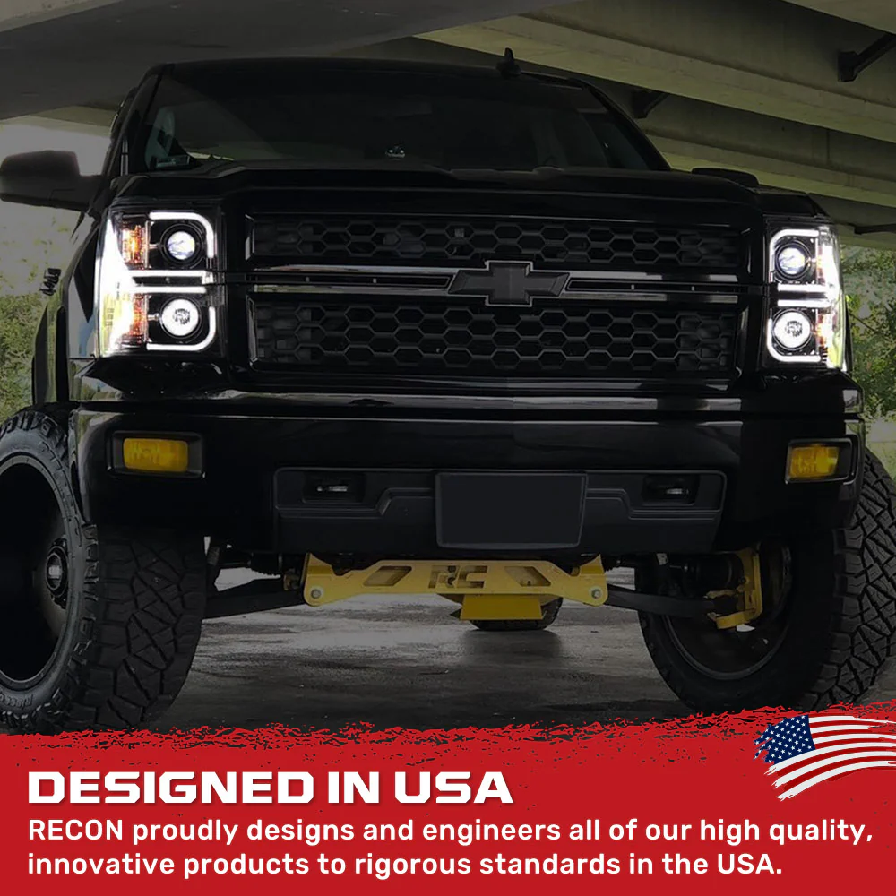 Chevy 15-19 Silverado 2500/3500 Projector Headlights OLED Halos, DRL - Multiple Styles - Image 12
