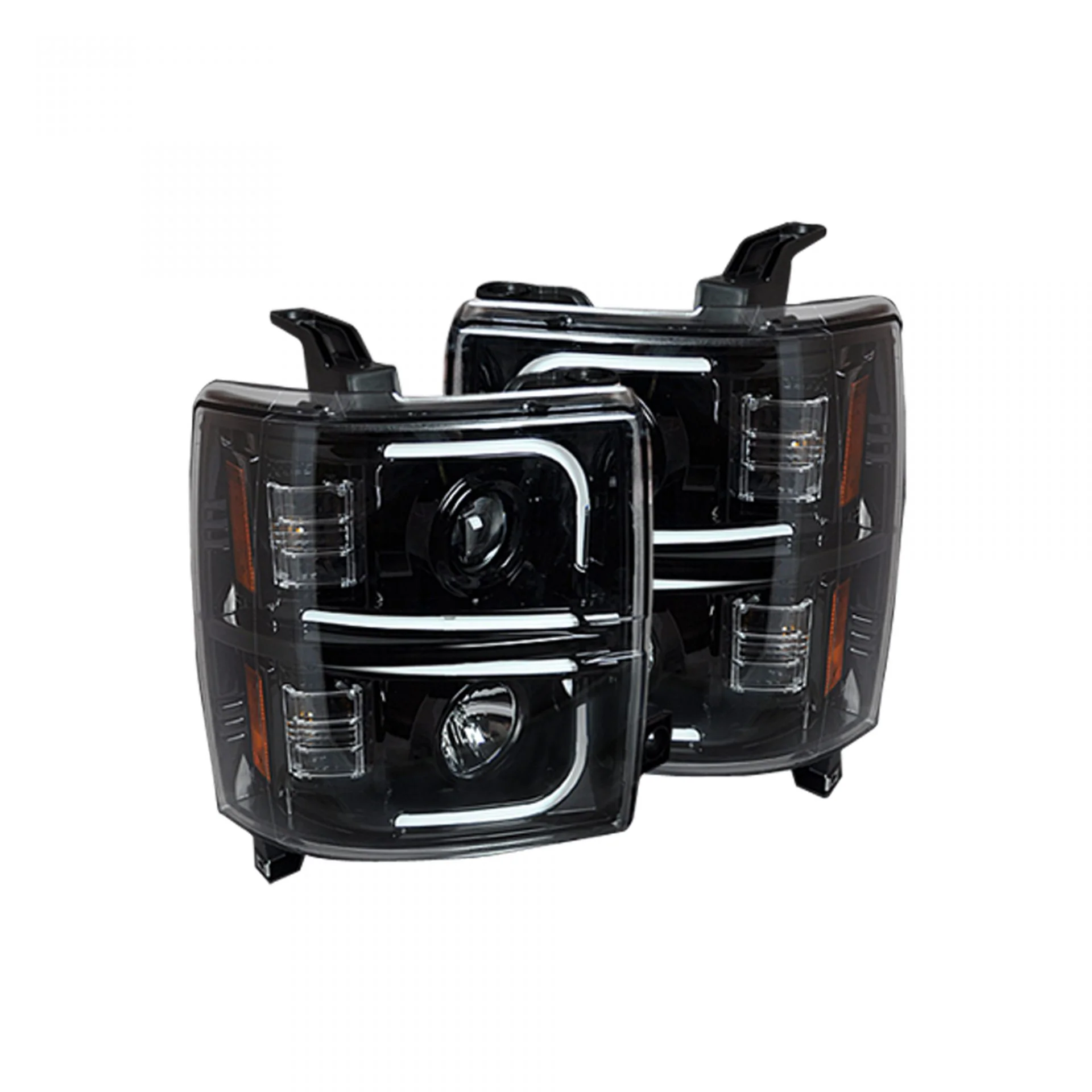 Chevy 15-19 Silverado 2500/3500 Projector Headlights OLED Halos, DRL - Multiple Styles - Image 4