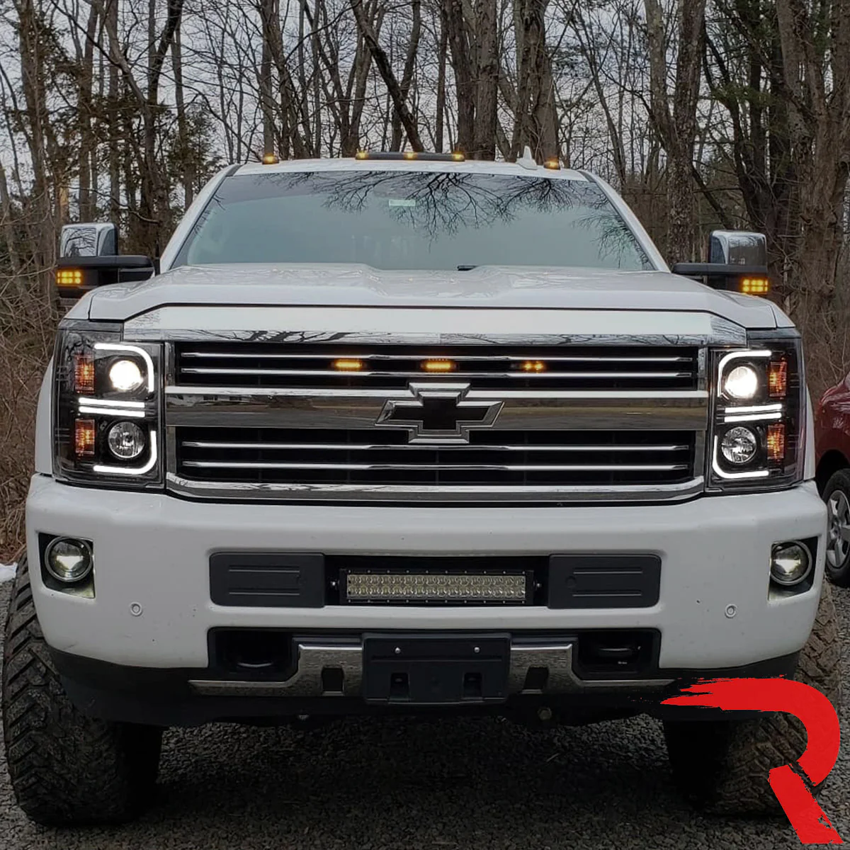 Chevy 14-15 Silverado 1500 Projector Headlights OLED Halos, DRL - Multiple Styles - Image 18