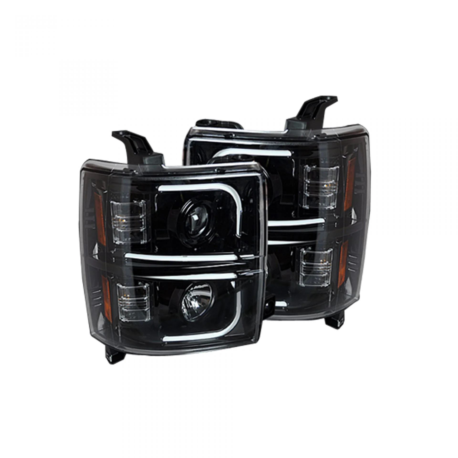 Chevy 14-15 Silverado 1500 Projector Headlights OLED Halos, DRL - Multiple Styles - Image 3